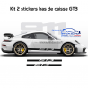 Kit 2 Bandes latérales stickers Porsche GT3 992