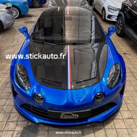 Kit autocollant liseret bleu blanc rouge pour Alpine A110