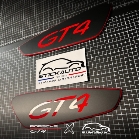 Sticker dérive d'aileron Porsche GT4 981 Sticker dérive d'aileron Porsche GT4 981
