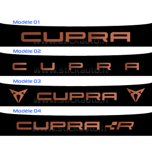Bandeau Pare soleil Cupra effet cuivre mat métallique