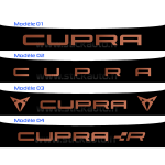 Bandeau Pare soleil Cupra effet cuivre mat métallique