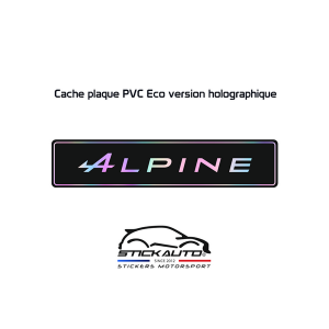 Cache plaque Holographique Alpine