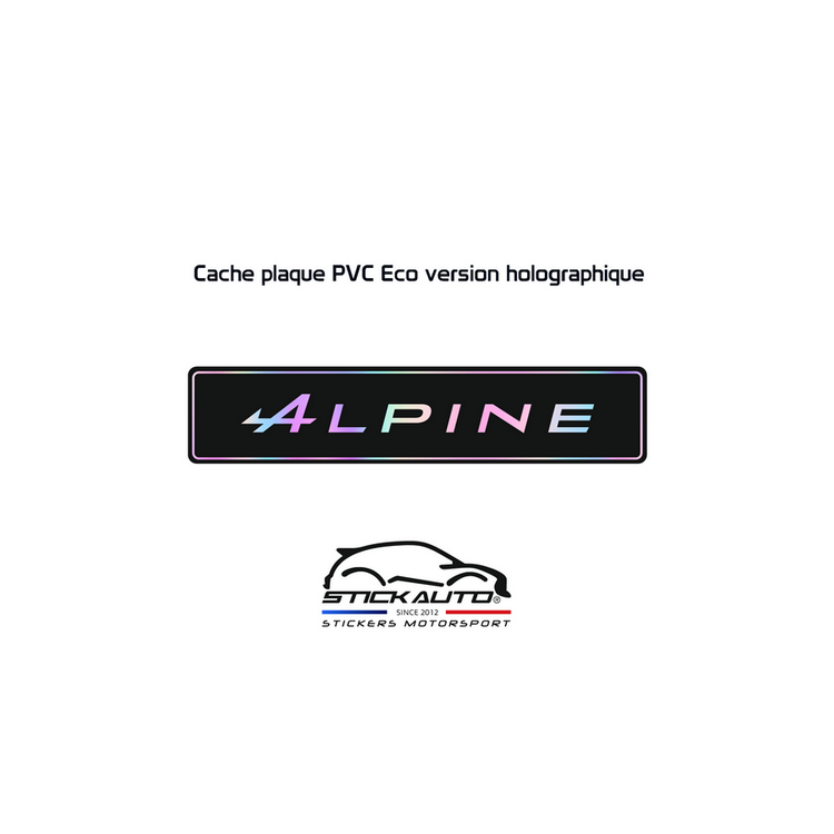 Cache plaque Holographique Alpine Cache plaque Holographique Alpine