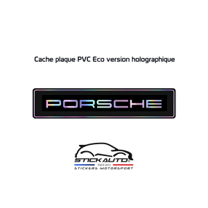 Cache plaque Holographique Porsche