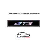 Cache plaque Holographique Porsche GT3 Cache plaque Holographique Porsche GT3