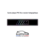 Cache plaque Holographique BMW M Cache plaque Holographique BMW M