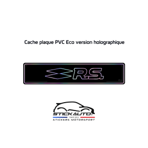 Cache plaque Holographique RS Renault Sport
