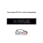 Cache plaque Holographique RS Renault Sport Cache plaque Holographique RS Renault Sport
