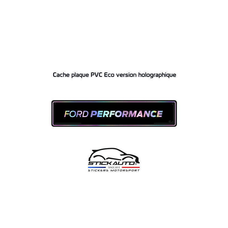 Cache plaque Holographique Ford Performance Cache plaque Holographique Ford Performance