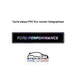 Cache plaque Holographique Ford Performance Cache plaque Holographique Ford Performance