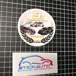 Autocollant Sébastien Ogier 9x Champion du Monde WRC