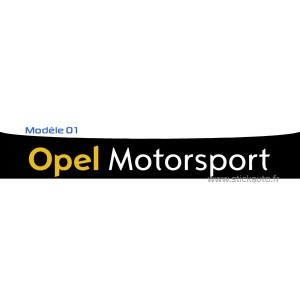 Bandeau pare soleil Opel Motosport 2010