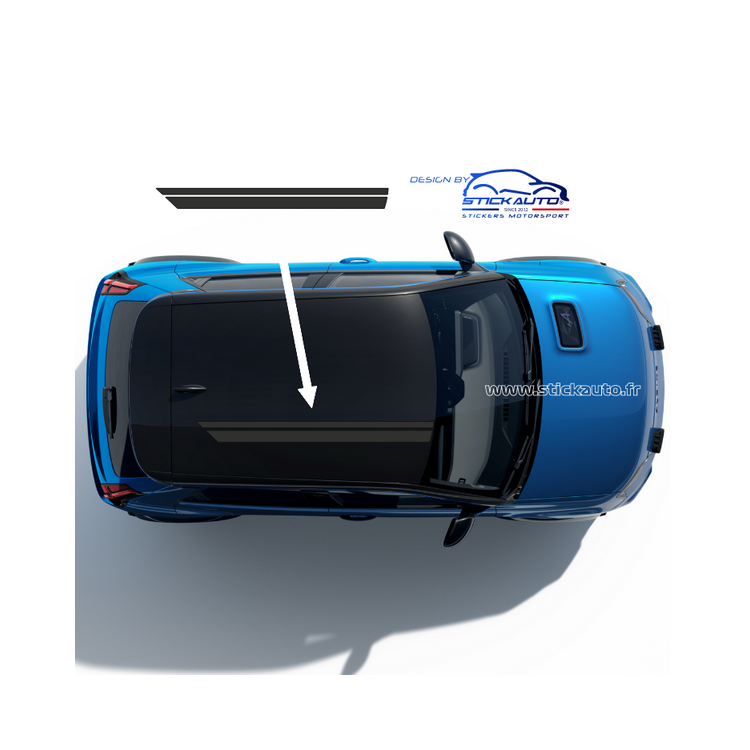 Sticker de toit Alpine A290 type première édition