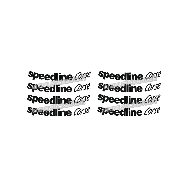Kit 8 Stickers de jante Speedline Corse