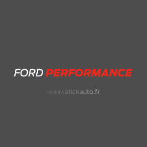 Ford Performance blanc et rouge 30cm de long