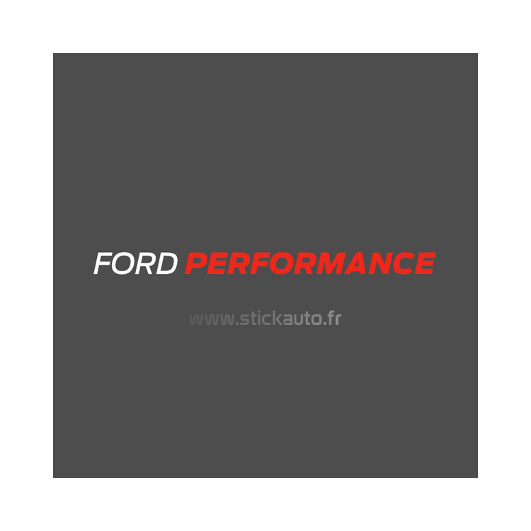 Ford Performance blanc et rouge 30cm de long