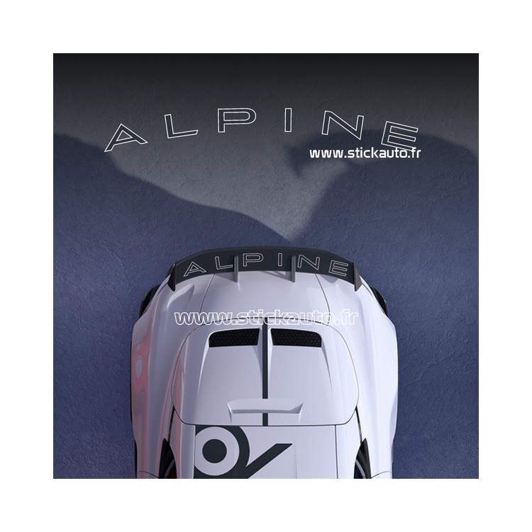 Sticker d'aileron A110R Alpine contour