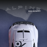 Sticker d'aileron A110R Alpine contour