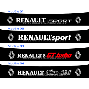 Bandeau Pare soleil Renault Sport LL