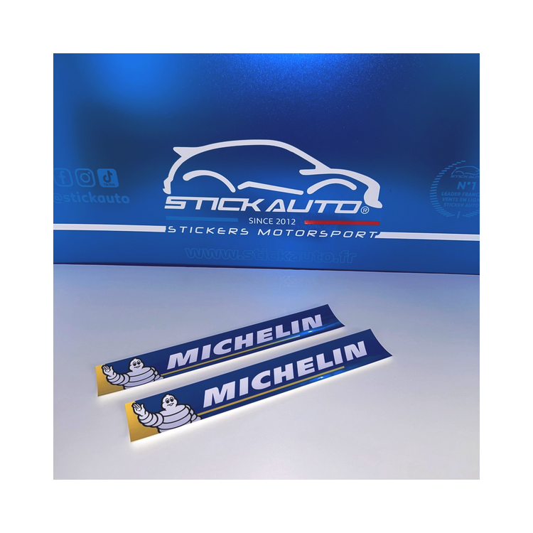 2 autocollants Michelin 31x5cm