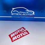 2 autocollants Motul 20x5cm