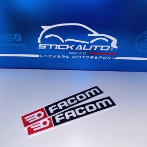 2 autocollants Facom 30x5cm