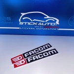 2 autocollants Facom 30x5cm