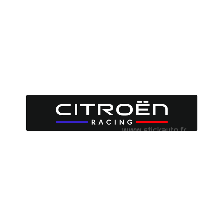 Commande Client D110526 cache plaque citroen racing new