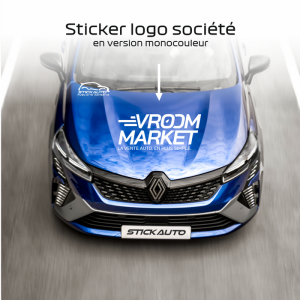 Sticker logo société version monocouleur