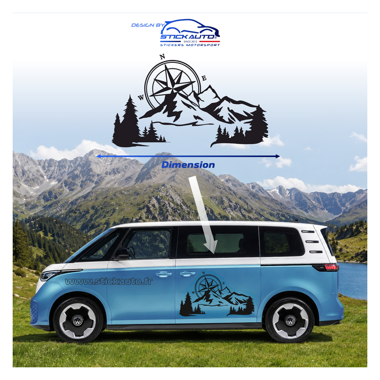 Sticker Van paysage v3