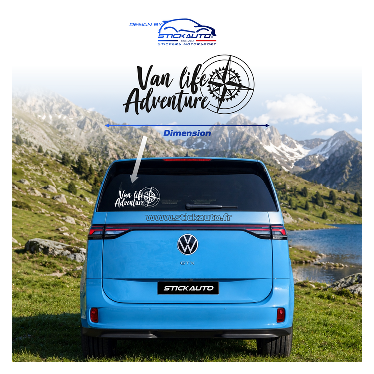 Sticker Van life adventure
