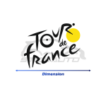 Sticker Tour de France Vélo Noir et Jaune