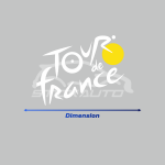 Sticker Tour de France Vélo Blanc et Jaune