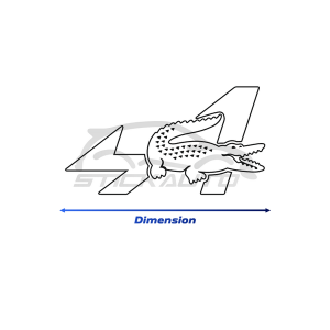 Sticker Alpine crocodile Lacoste