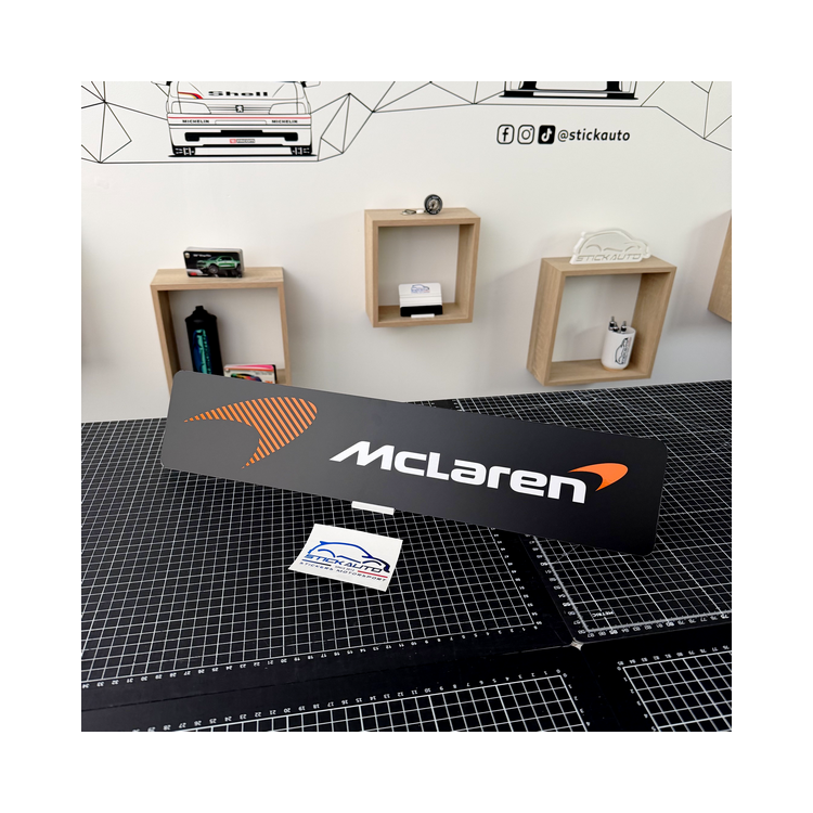 Cache plaque McLaren Version PVC Eco