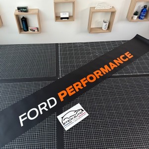 Bande pare soleil Ford Performance blanc orange V2 destockage