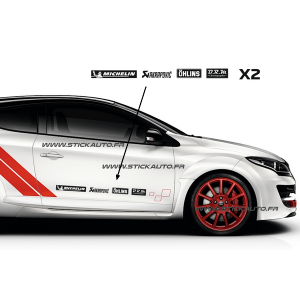 Kit Stickers sponsors type Megane RS Trophy-R