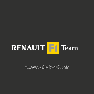 Autocollant Renault F1 Team 12cm