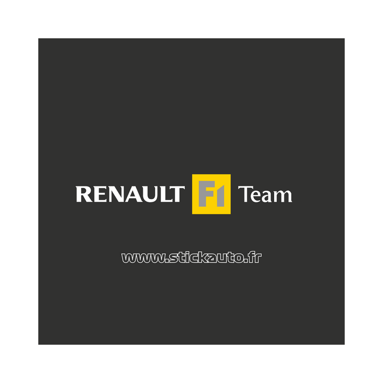 Autocollant Renault F1 Team 12cm