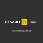Autocollant Renault F1 Team 12cm