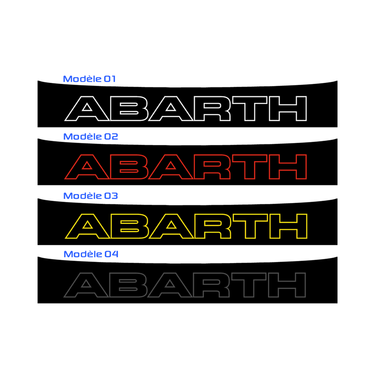 Bandeau Pare soleil Fiat Abarth F