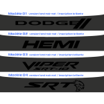 Bandeau Pare soleil Dodge V2 fond noir mat