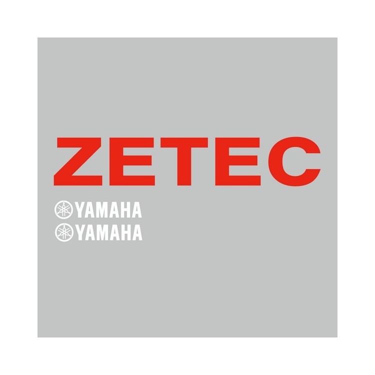 Commande Client D201026 sticker ZETEC rouge et yamaha blanc