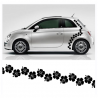 Kit stickers déco fleur Hibiscus Kit stickers déco fleur Hibiscus
