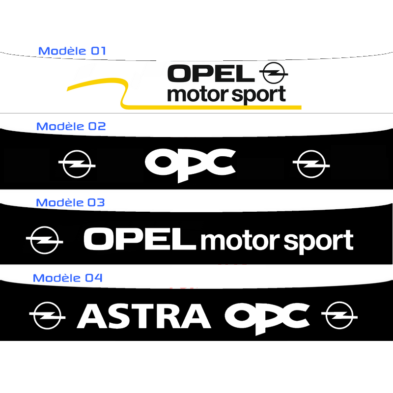 Bandeau pare soleil Opel Motorsport 2
