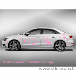 Kit 50 coeurs de décoration mariage
