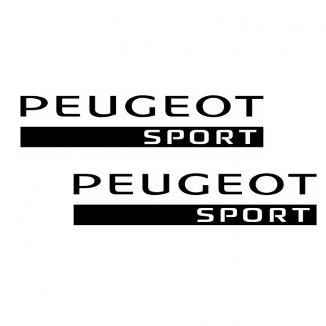 Kit Peugeot Sport 2 Stickers 25 cms 