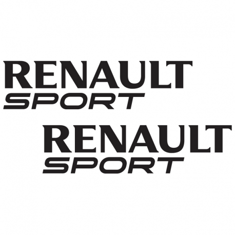 Kit Renault Sport 2 Stickers 25 cms - STICK AUTO