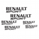 Kit Renault Sport 6 Stickers 