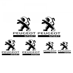 Kit Peugeot Sport 6 Stickers 